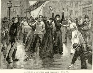 Assault on a Salvation Army Procession by English School